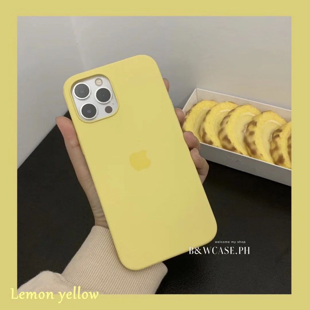 Funda de silicona iPhone 12 Pro Max (amarillo)