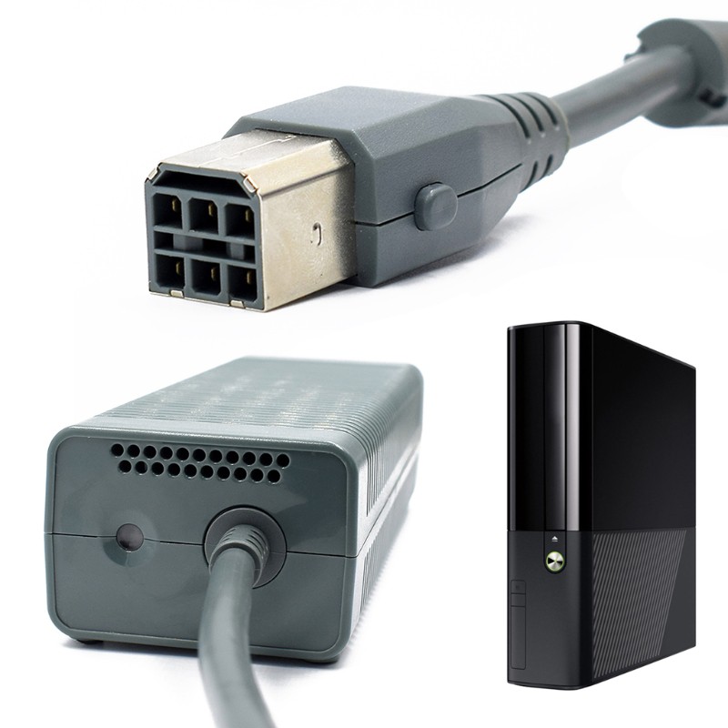 Cable Corriente Para Fuente Poder Xbox 360-one Nuevo