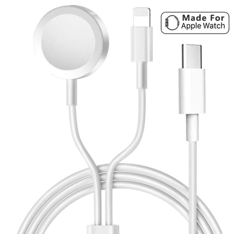 Cargador inalámbrico magnético para iWatch, Cargador de Cable USB de V