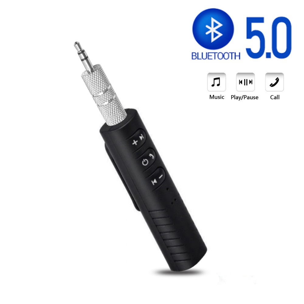 3.5mm Jack Receptor Inalámbrico Bluetooth 5.0 Adaptador Auxiliar Para  Auriculares PC Música MP3 Altavoz