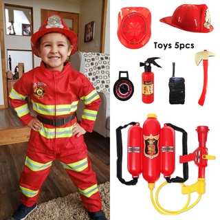 Jovenes héroes disfraz de bombero para niños., S, Como se muestra