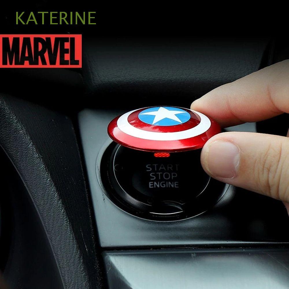 Botón De Arranque Para Coche BELLIFFY - Decoración Automotriz Roja | Fácil Instalación | Uso Universal