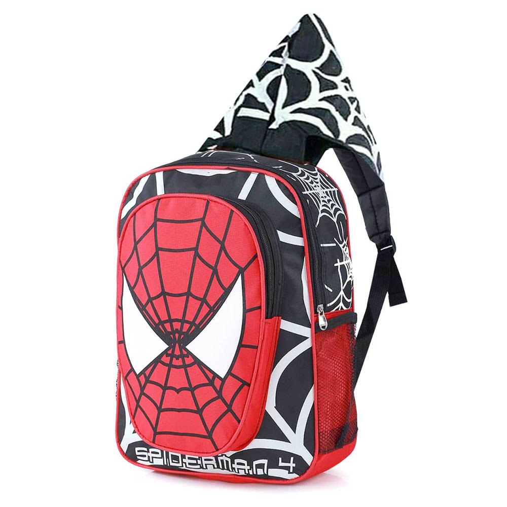 Mochila Preescolar Spider Man 3d Dibujos Animados+estuchera