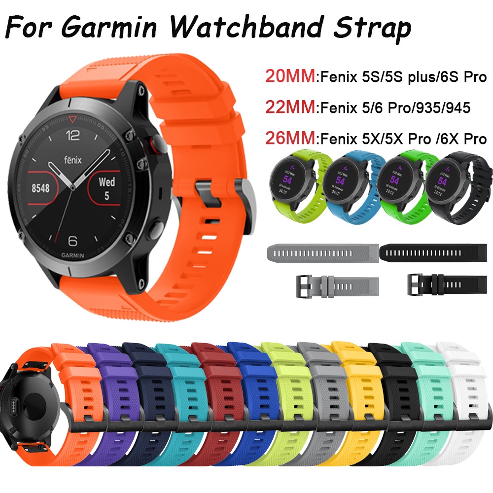 Correa de reloj Garmin Fenix 6 Pro 6S Pro 6X Pro Plus silicona 26