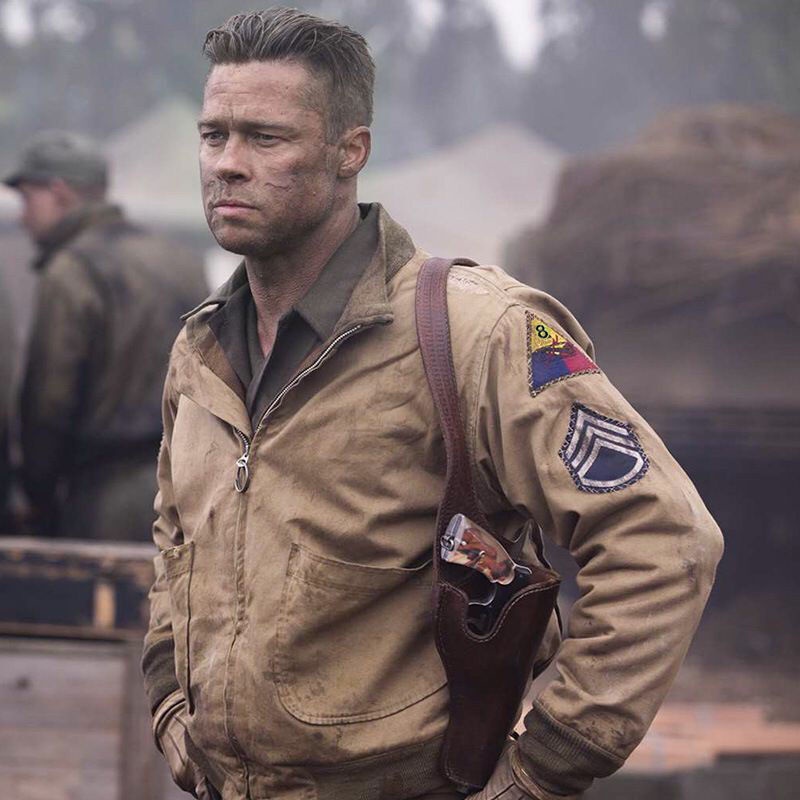 Chaqueta De Algodón De Piloto De La Segunda Guerra Mundial Del Ejército De EE. UU. De Brad Pitt Fury Bomber Tanker - España