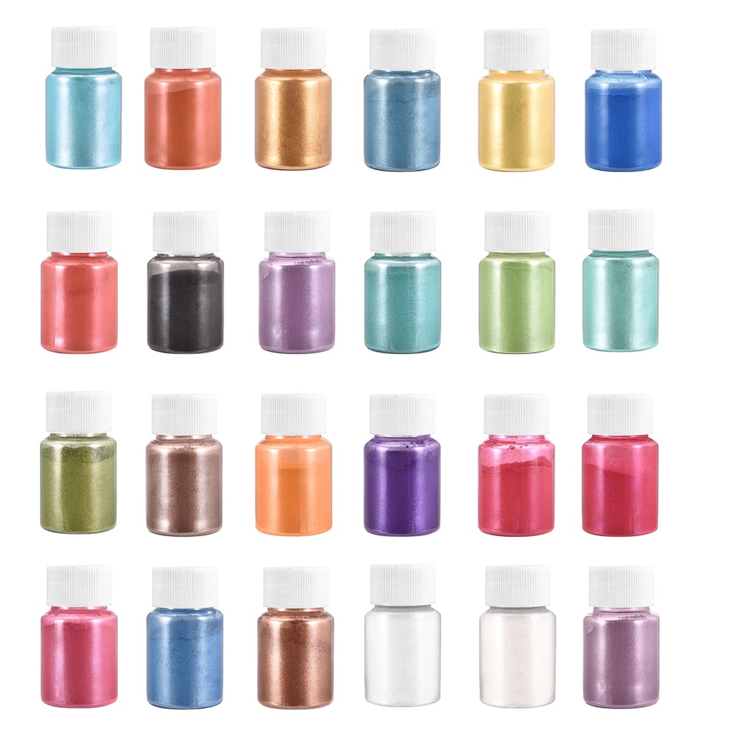 Relleno de pigmento de resina epoxi, 24 colores, 10g, polvo