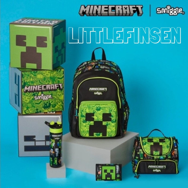 Juego de mochila Minecraft para niños Minecraft 4 piezas