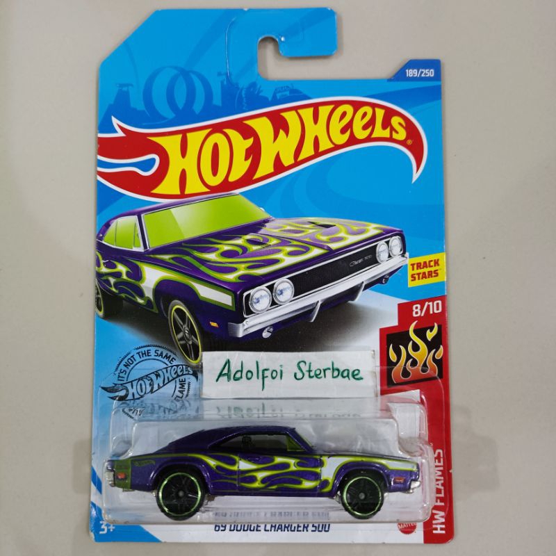 Hotwheels hot wheels' 69 dodge charger 500 factory sealed 50th anniversary  Edition the stars & stripes series mooneyes rod squad hw showroom muscle  mania hw flames hw city best for track stars