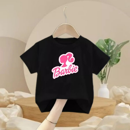  Barbie Camiseta sin mangas con logotipo rosa, Negro, S : Ropa,  Zapatos y Joyería