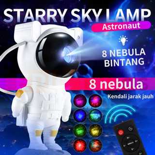 Lámpara Astronauta Starry Sky Galaxy Proyector De Luz