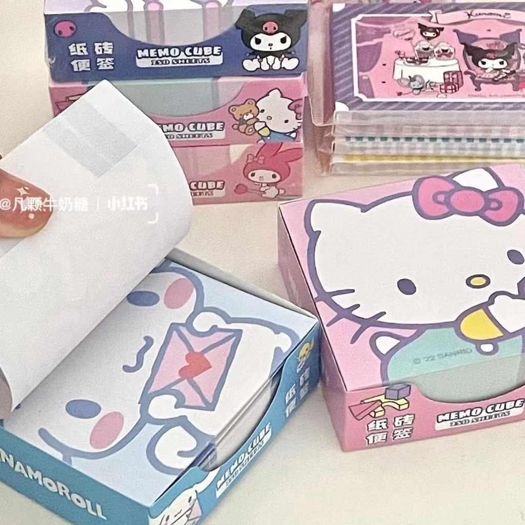 Dibujo Animado Ins Anime Sanrio Nota Adhesiva Kuromi Stickers Lindo ...