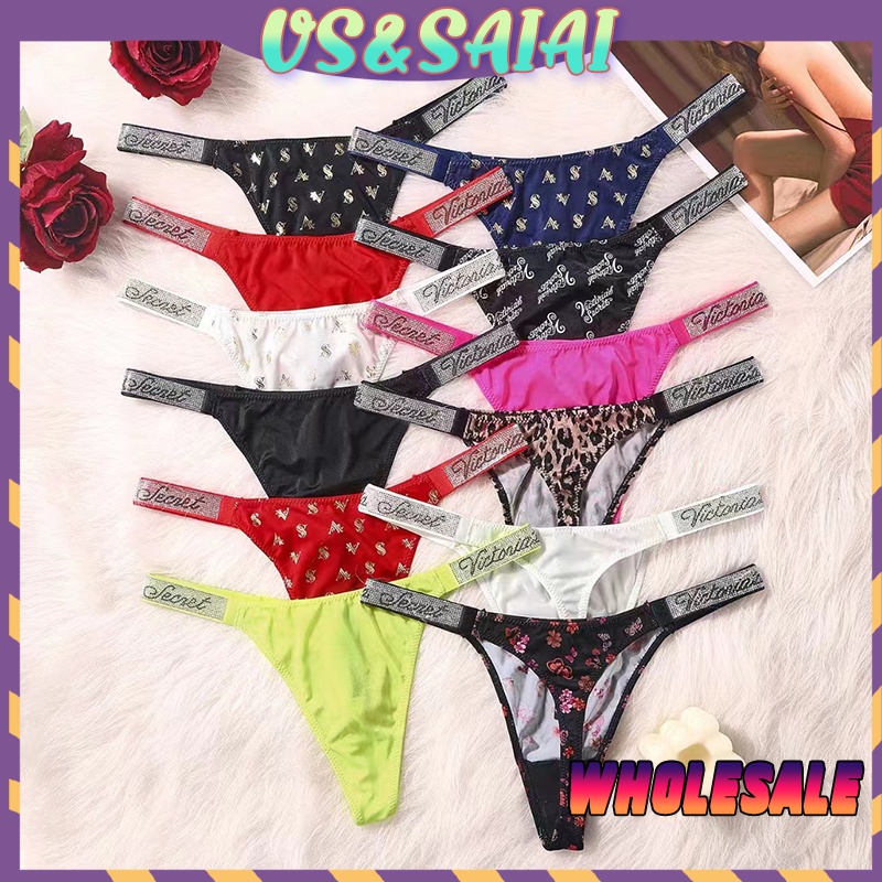 Conjunto De Lencería Push Up De Encaje Sexy Letra Caliente 2 Piezas Bragas  W6K5 Victoria Secret