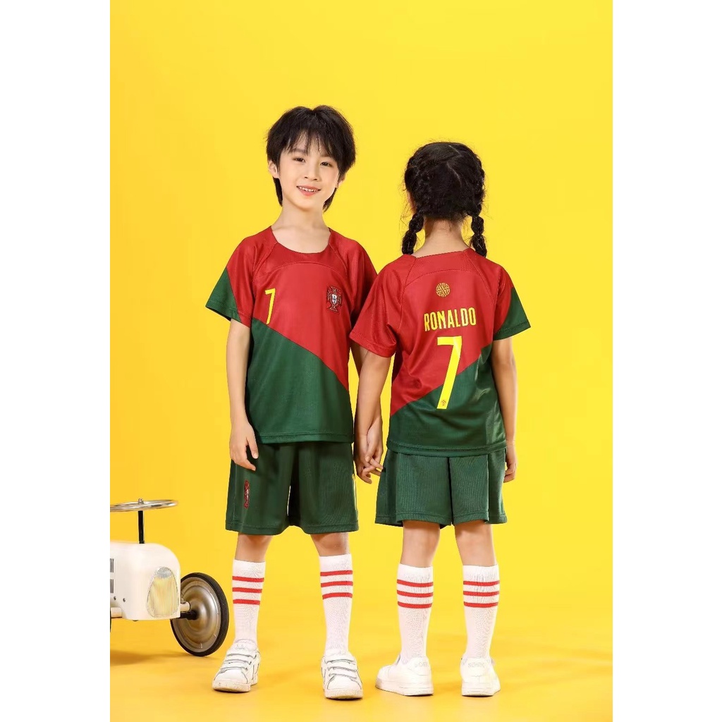 Los niños jersey de fútbol de Portugal nº 7 C Ronaldo camiseta del