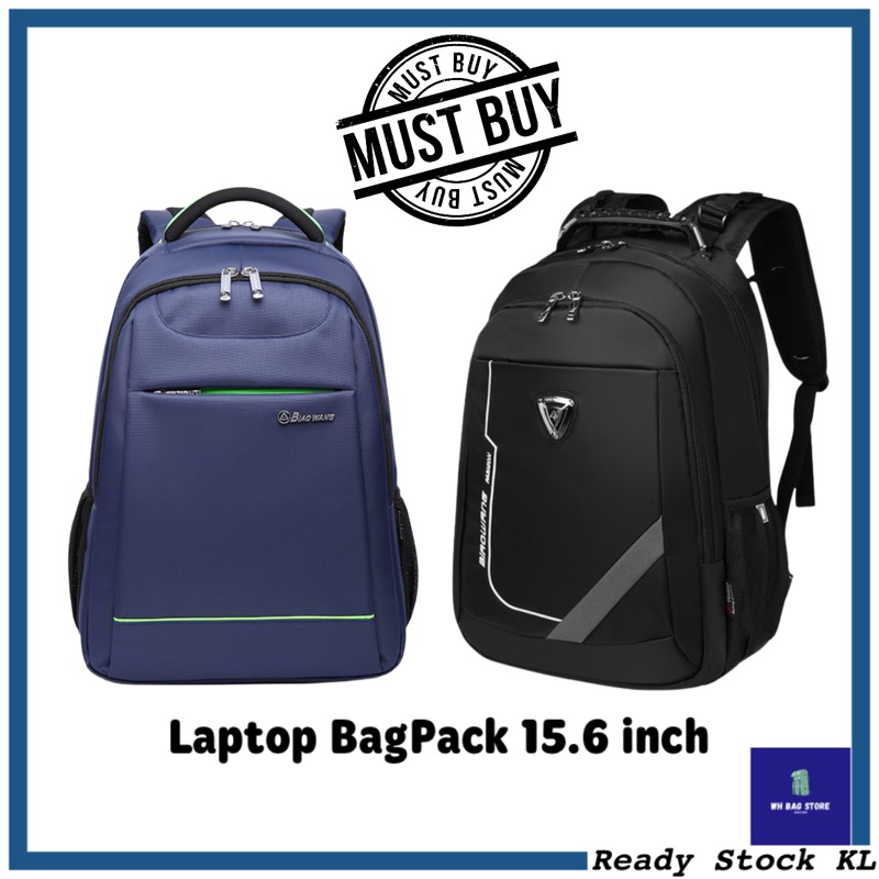 Mochilas Multifuncionales Para Portátil BiaoWang 15.6inch Estudiante Viaje  Hombre Mochila Bolsa Galas Resistente Al Agua Kapasiti Besar