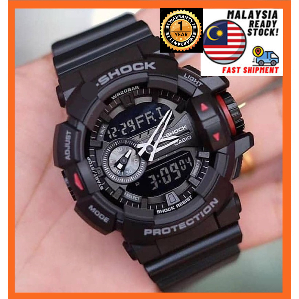 Casio G-Shock GA-400 Negro Vampiro Autolight Impermeable Clásico