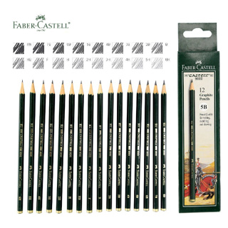 Lápices de grafito Faber Castell, Castell 9000, grafito suave (12 unidades)