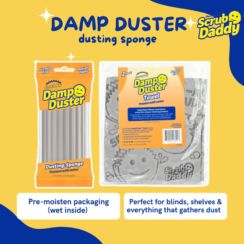 SCRUB DADDY DAMP DUSTER  Limpieza de persianas, Persianas