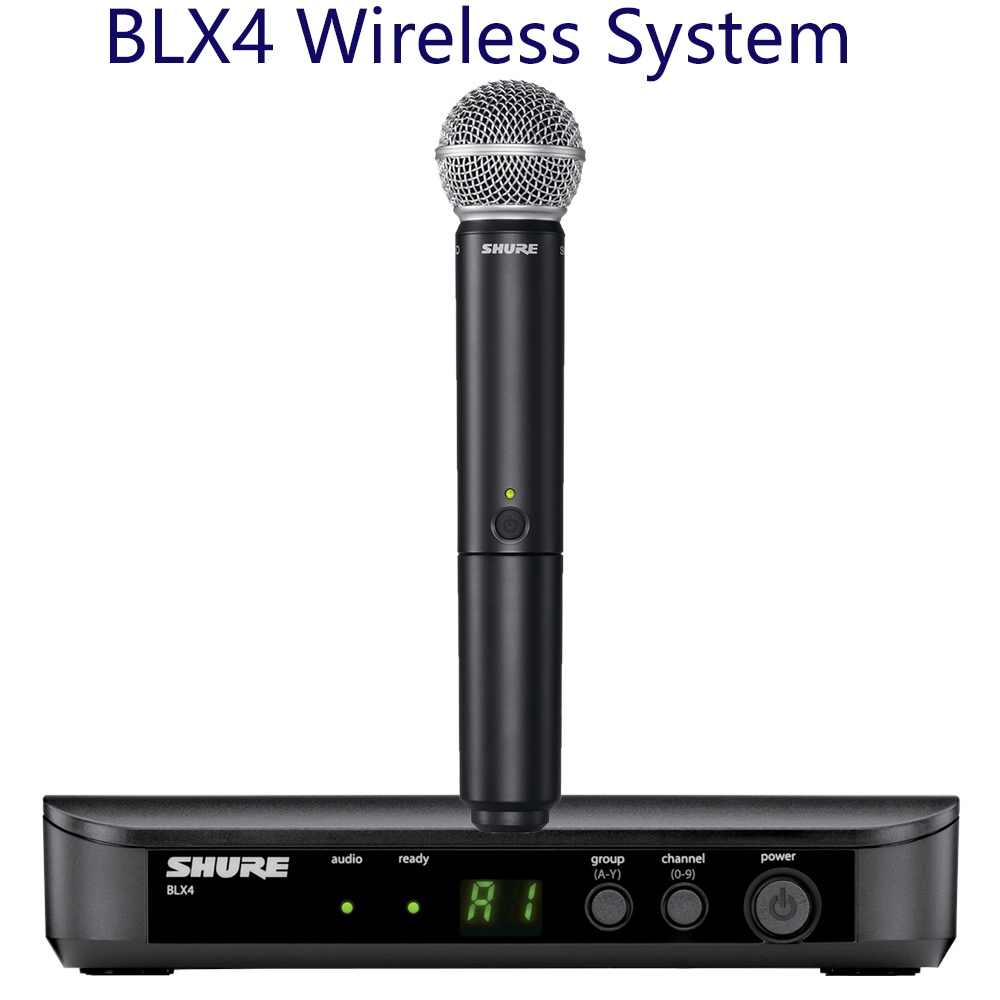 Shure BLX4 SM58 Micrófono Inalámbrico 80m Rango De Transmisión