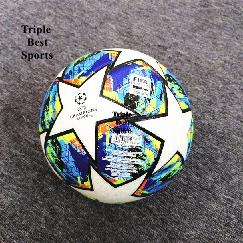 Balón Champions League - Pelota de fútbol oficial para adultos y niños.  Tamaño grande 5 (azul rosa azul). : : Deportes y aire libre