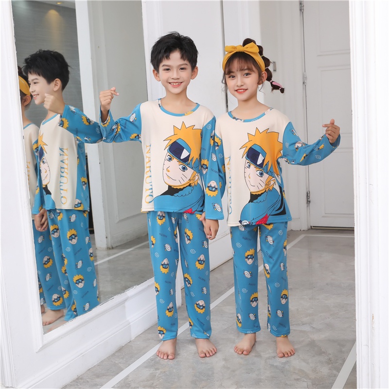 Pijama De Niño Kawaii Ligero Naruto Dibujo Animado Ropa De Dormir