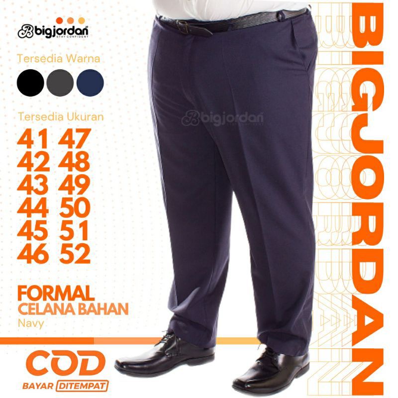 Pantalones de Material Jumbo para hombre talla grande 42 43 44 45 46 47 48 50 51 52 pantalones formales talla grande