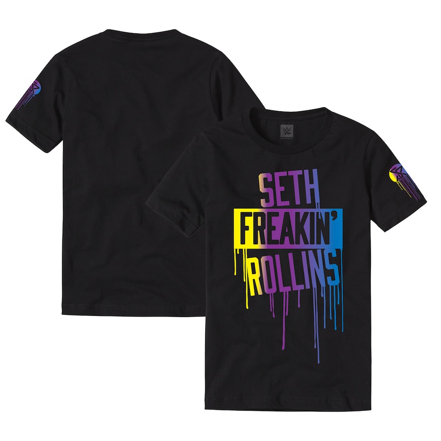 Camiseta De Hombres Black Seth  Freakin  Rollins Drip Verano