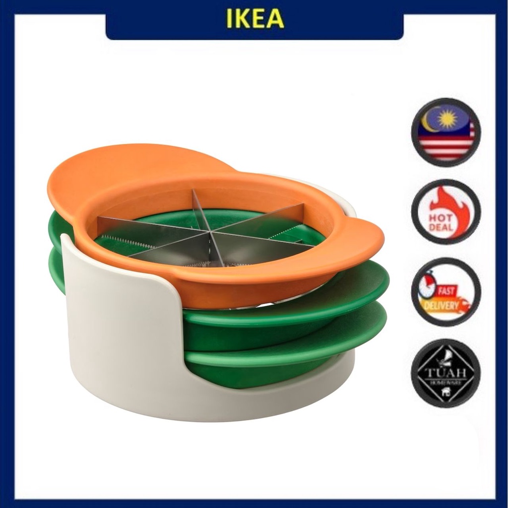 UPPFYLLD Cortadora verdura espiral, set de 2, naranjo/verde - IKEA Chile