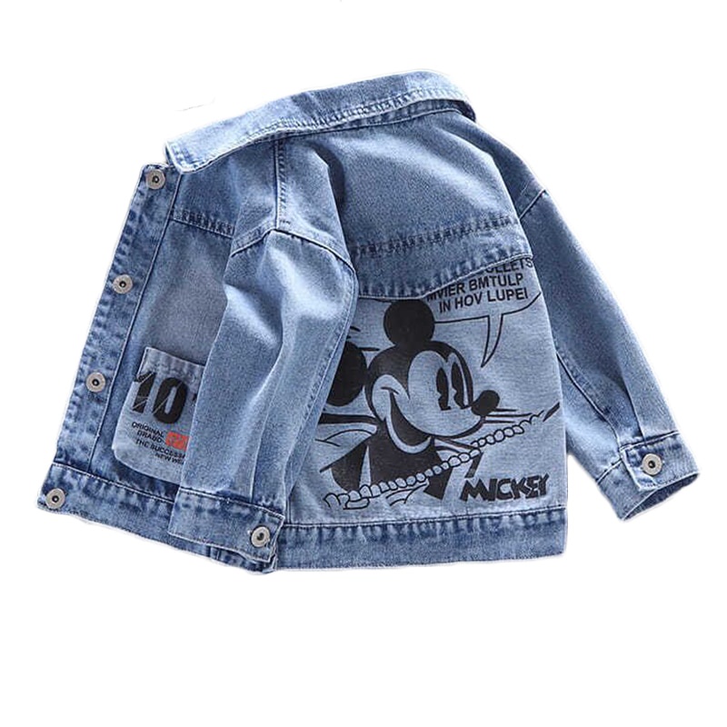 Bebé Niños Niñas Mickey Mouse Chaqueta De Mezclilla Abrigos Moda Ropa ...