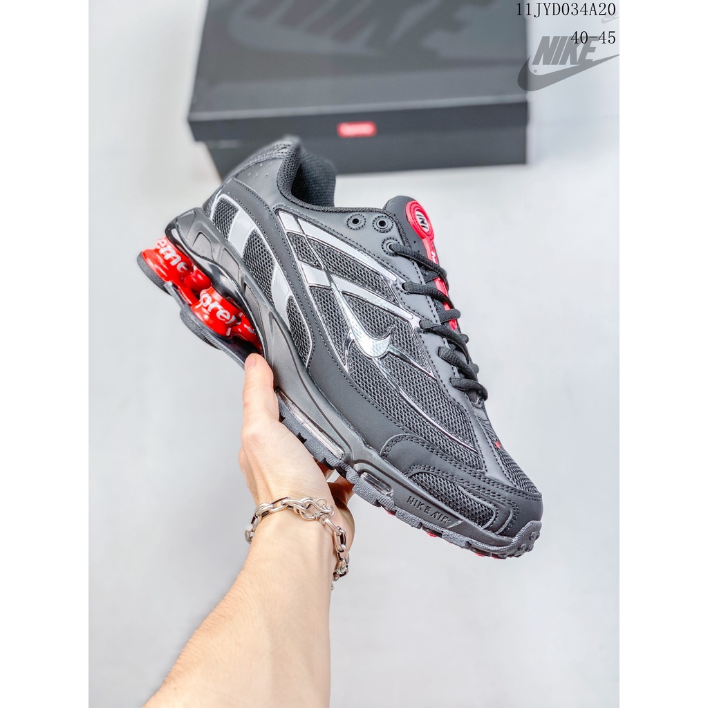 Supreme x NIKE Shox Ride 2 Original De Alta Calidad De Marca Conjunta R4 Cojin Completo Comodo Resistente Al Desgaste Antideslizante shock Ocio Deportes Zapatillas Para Correr Shopee Chile