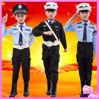 Disfraz de Policía con Chaqueta y Gorra para Niño - MiDisfraz