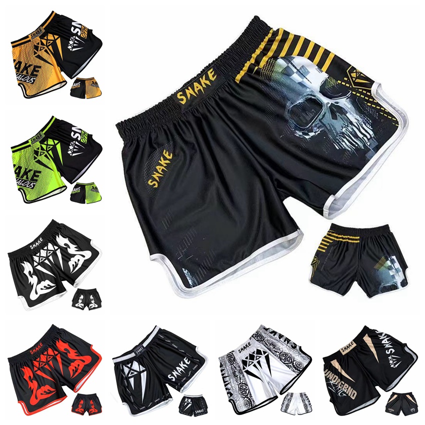 Venom Pantalones Cortos Muay Thai Personalizados Para Luchar De Secado  Rápido Transpirable Transpiración Sanda Fitness Box