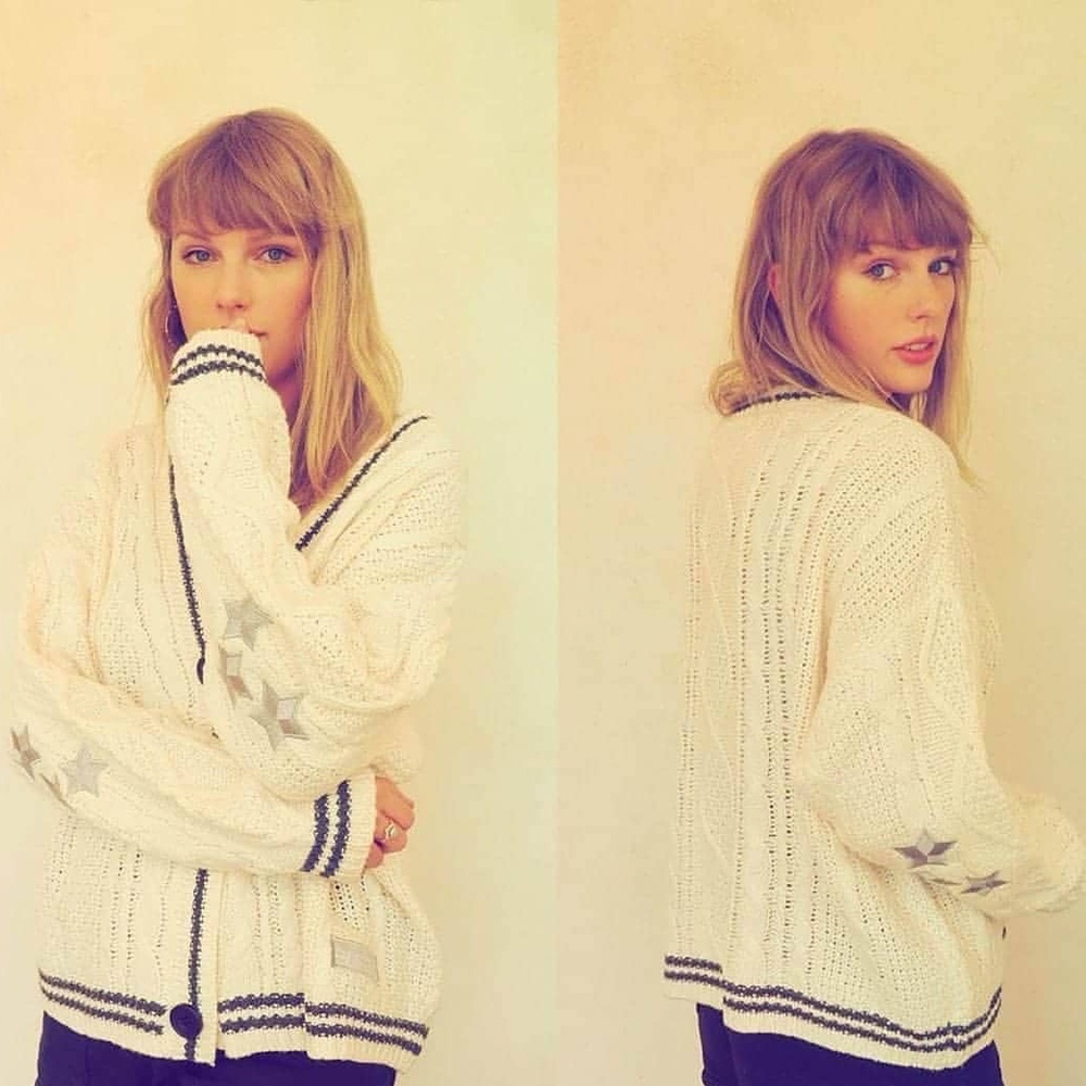 ミュージシャン Taylor Swift Folklore Cardigan Pullover Folklore Cárdigan De Punto Suéter Taylor Swift Cardigan 23