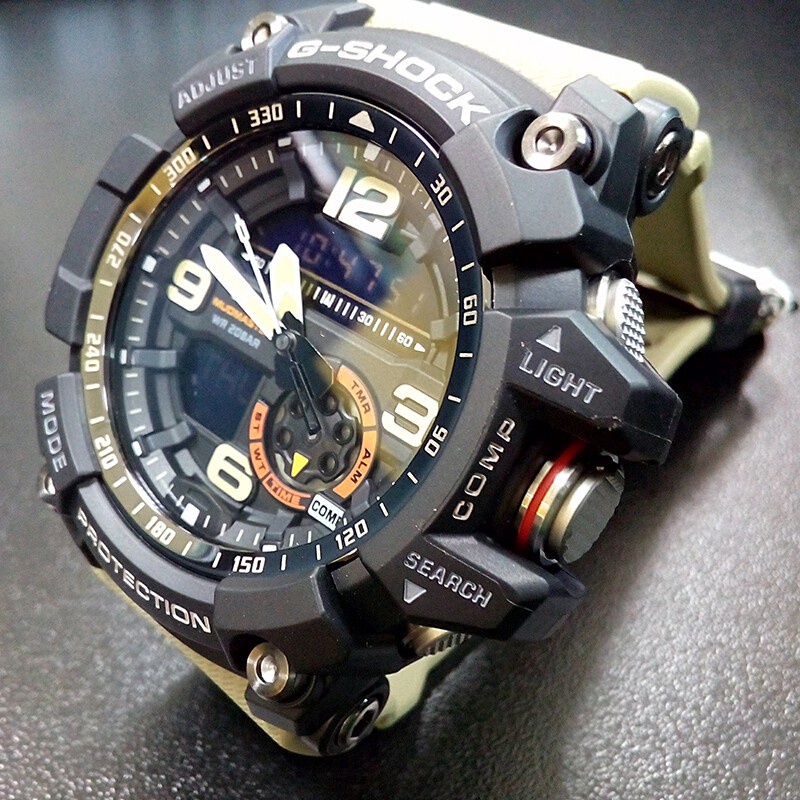 Reloj Casio naranja y negro para hombre G-SHOCK GG-B100