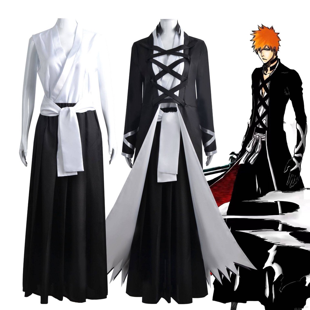 Anime Bleach Kurosaki Ichigo Cosplay Disfraz De Mil Años De Guerra De La  Sangre Peluca Negro Shinigami Atuendo Traje Uniforme Halloween Hombres  Conjunto | Shopee Chile