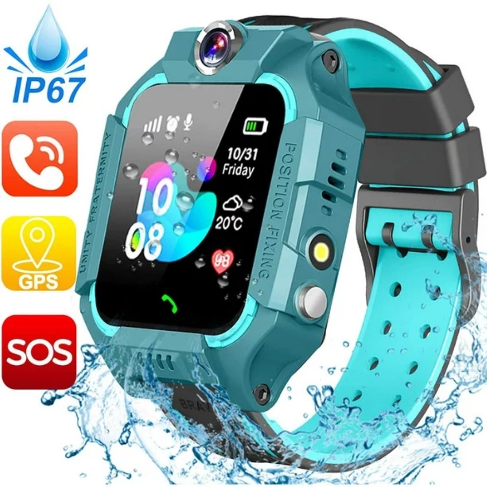 Relojes Inteligentes Para Niños GPS Tracker Llamada De Teléfono Niñas Reloj  De Pulsera Digital , Inteligente Deportivo , Cámara Móvil De Pantalla  Táctil Anti-Perdida SOS Juguete De Aprendizaje