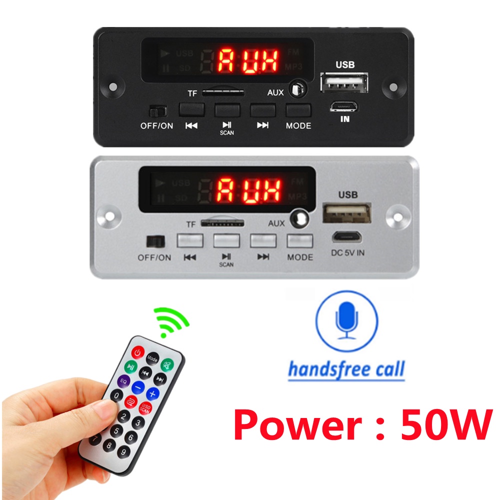 Radio de coche estéreo Bluetooth para coche, receptor de medios digitales  AM FM único DIN - Pantalla LCD USB AUX SD EQ subwoofer carga rápida APP