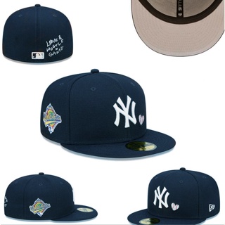 Camisetas Hombre, Mitchell & Ness X Mlb Yankees Logo 2 Navy T-Shirt Marina