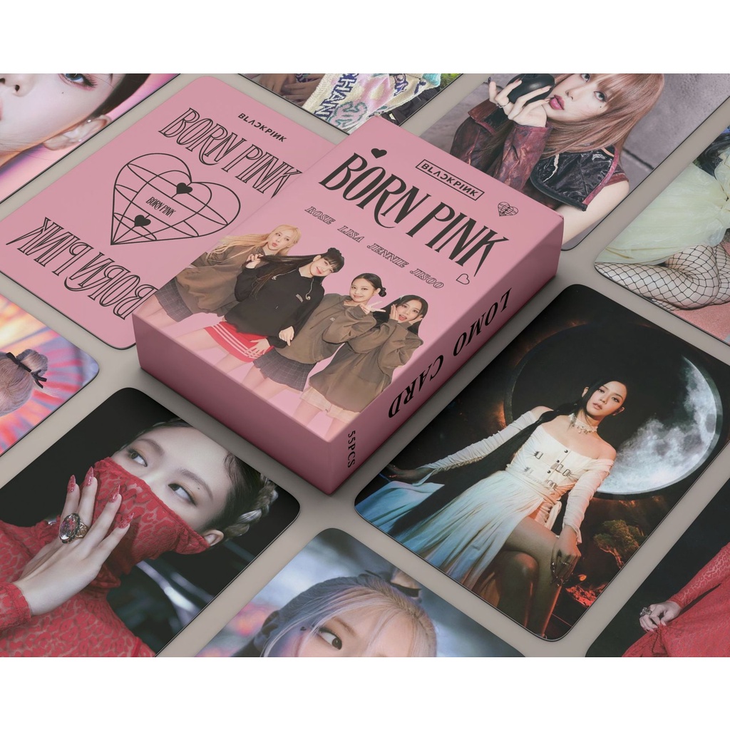 born pink ジェニ トレカ ポスカ コンプ セット 55 Unids/Caja BLACKPINK Photocards Born Pink World Tour Photo Card