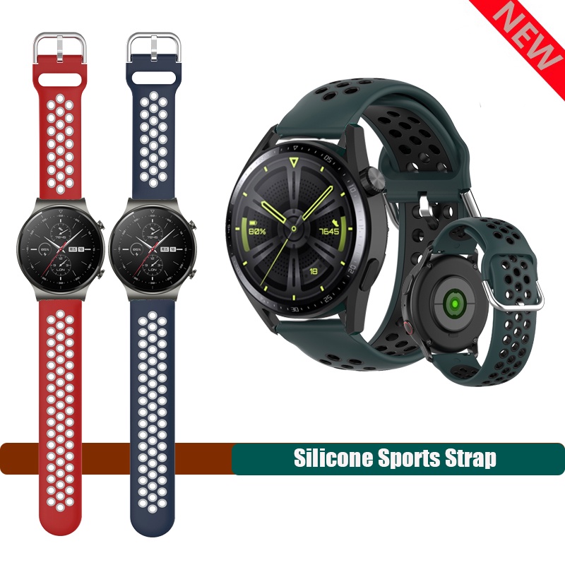 Para Huawei Watch GT2 42 mm 20 mm Correa de reloj de silicona con