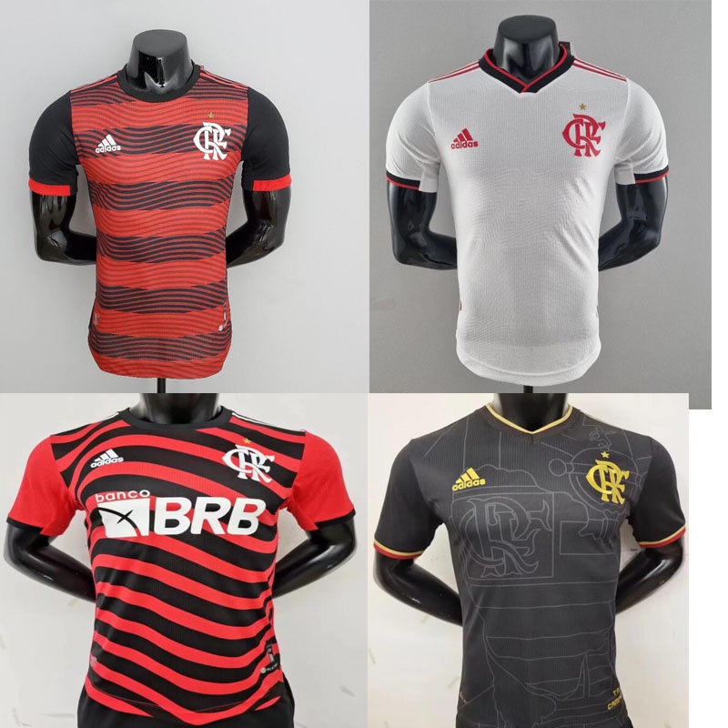 Polera De F tbol 22 23 Versi n Del Jugador flamengo home AWAY