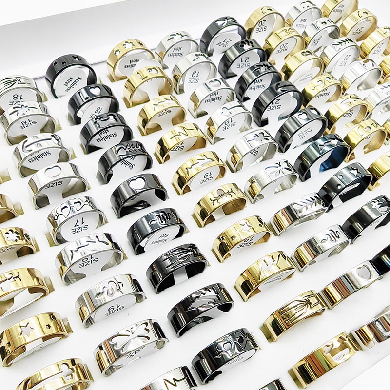 Anillos Vintage Para Hombr, Joyería De Acero Inoxidable, Anillo De