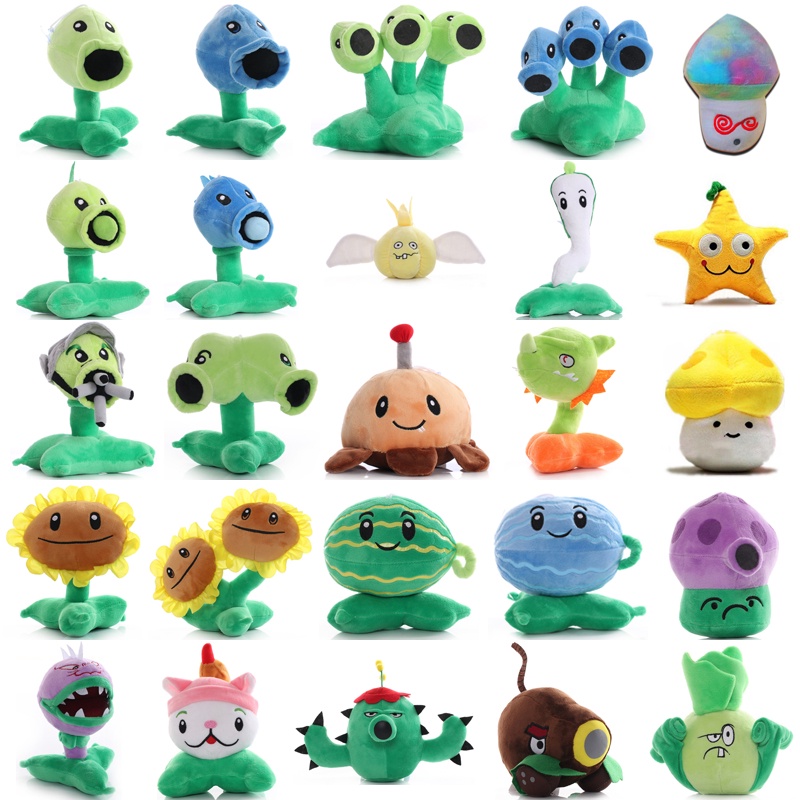 1pcs Plantas vs Zombies Peluche Juguetes 13 20cm PVZ Peashooter Chomper Girasol Muneca Regalos Para Ninos Shopee Chile