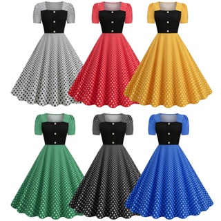 Er Vestido Vintage Bata Mujer Pin Up Rockabilly Vestido De F