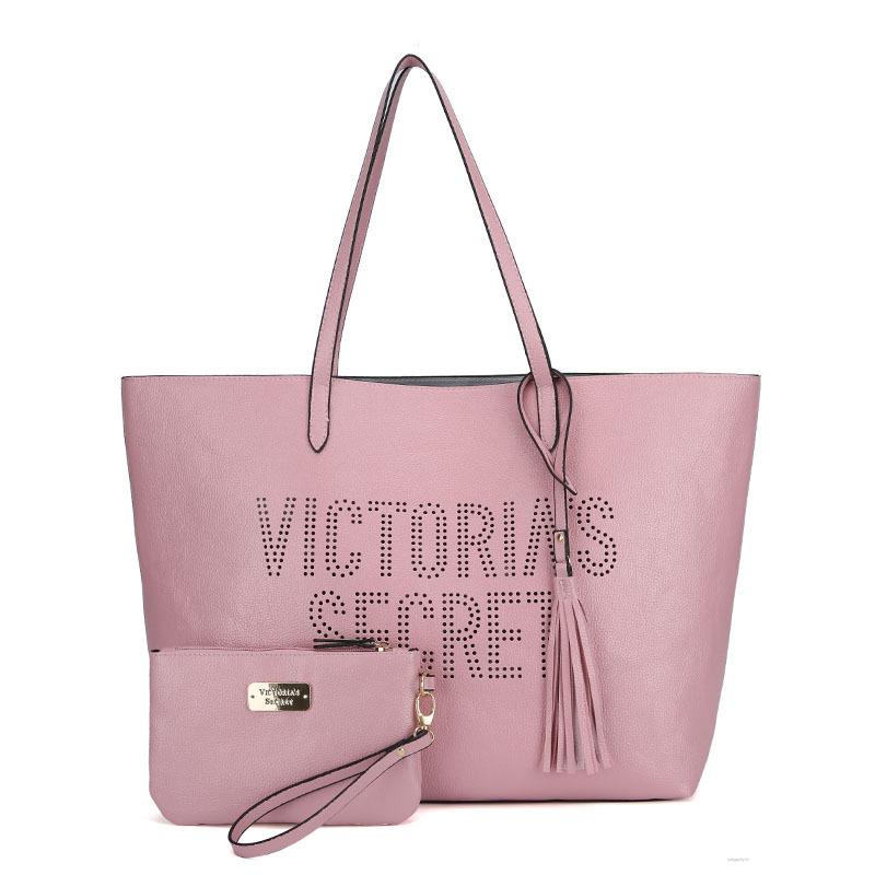 OW1A U1SK Victoria's Secret pink Nueva Capacidad Bolso De Hombro Grande PU  Hueco casl Moda canna