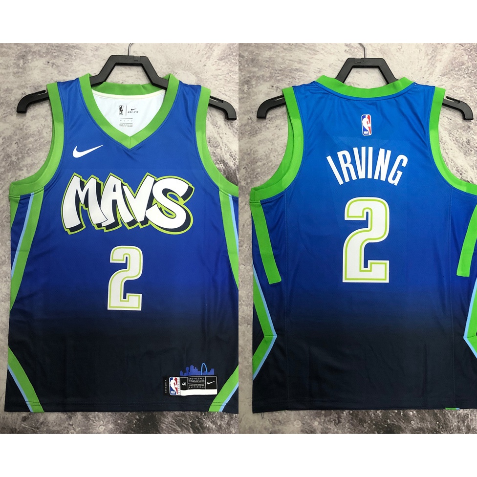 Kyrie Irving 11 Dallas Mavericks Polera Deportiva Camiseta De Baloncesto Azul Blanco Edicion City Press Shopee Chile