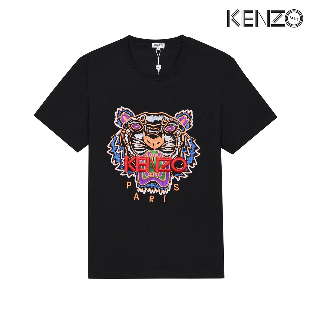 Polera De Hombre Y Mujer KENZO Fashion Cabeza De Tigre Bordada Camisa Manga Corta Tops Plue Talla S XL Shopee Chile