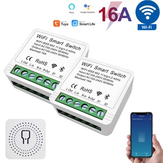 Interruptor inteligente WiFi 2P 16A Control remoto por móvil