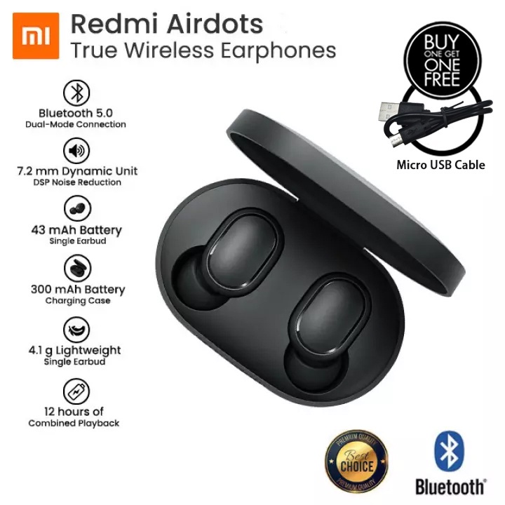 Xiaomi Redmi AirDots 2 auriculares inalámbricos Bluetooth 5,0 con micrófono  mano