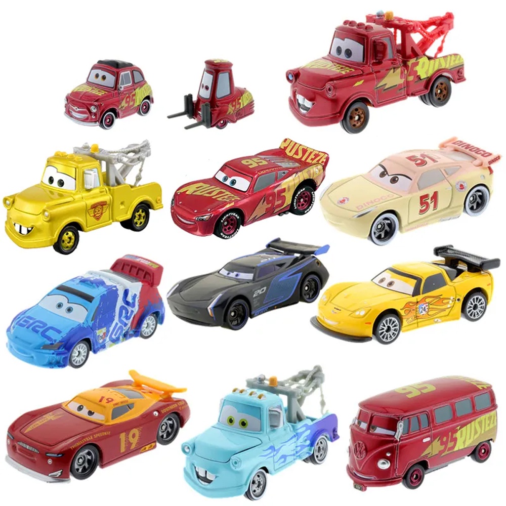 Disney-coches Pixar Cars 2 y 3 para niños, juguete de Metal fundido a  presión, Rayo McQueen, Cruz, Ramirez, Jackson, Storm, modelo de coche,  regalos de cumpleaños, 1:55