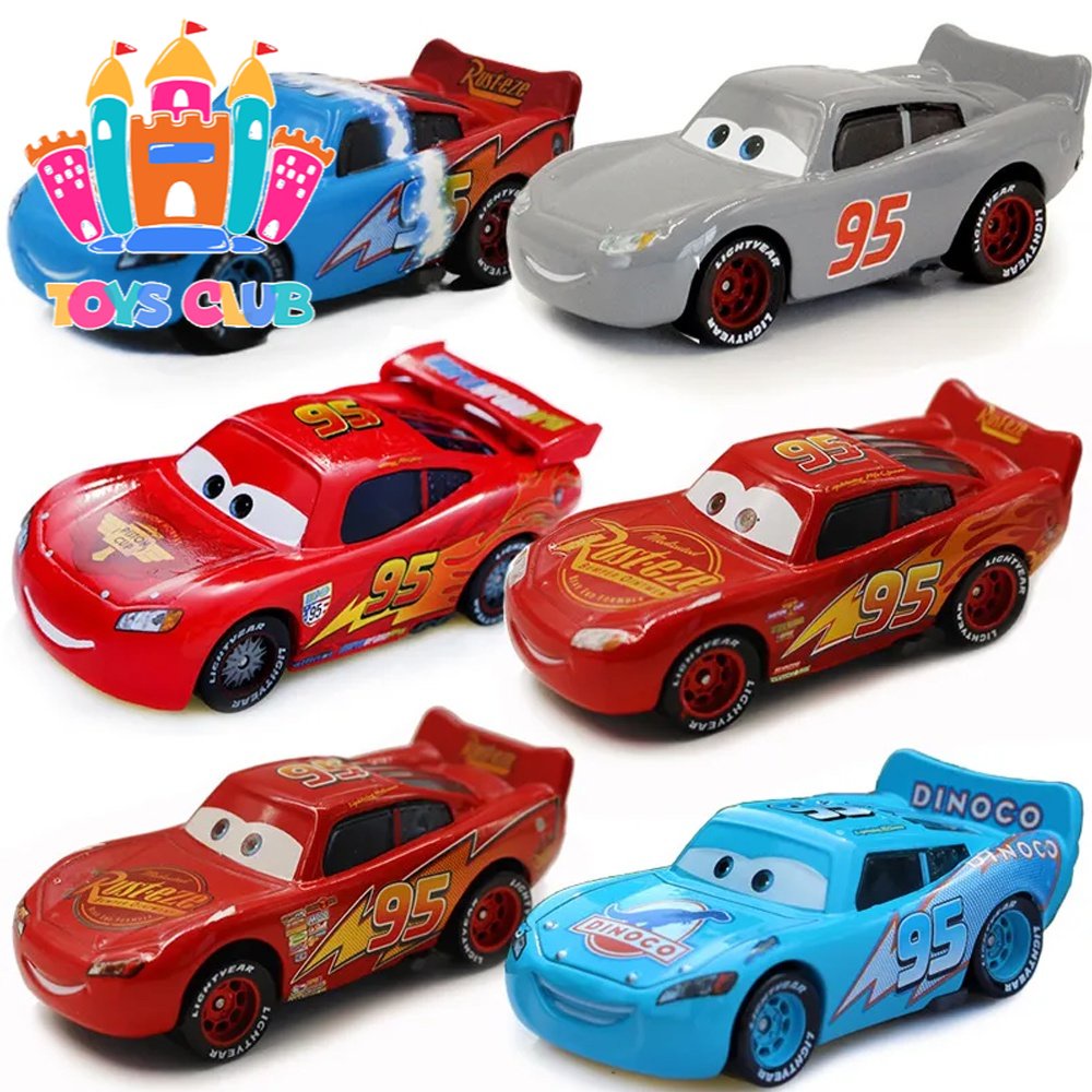 Pixar Cars 2 3 Lightning McQueen Race Div Fritter Miss Tractor